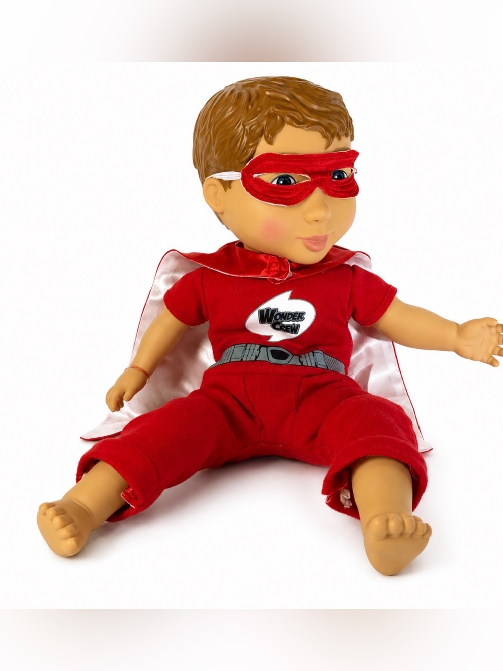 Wonder Crew Will Doll Superhero Buddy w/ Cape & Mask Ages 3+ Preowned